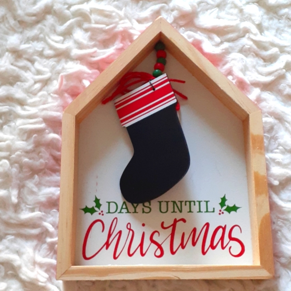 Christmas chalk board stocking
